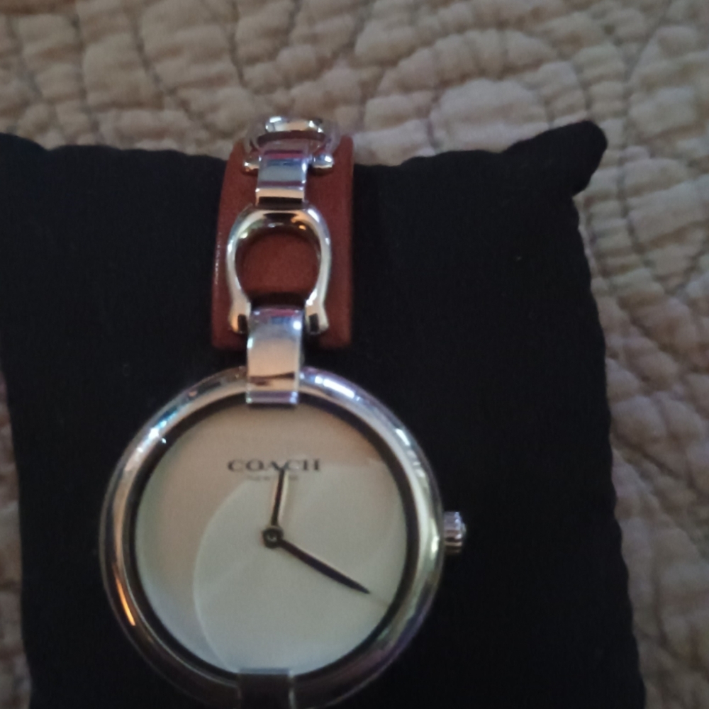 Coach Silver and Brown Women's Watch
